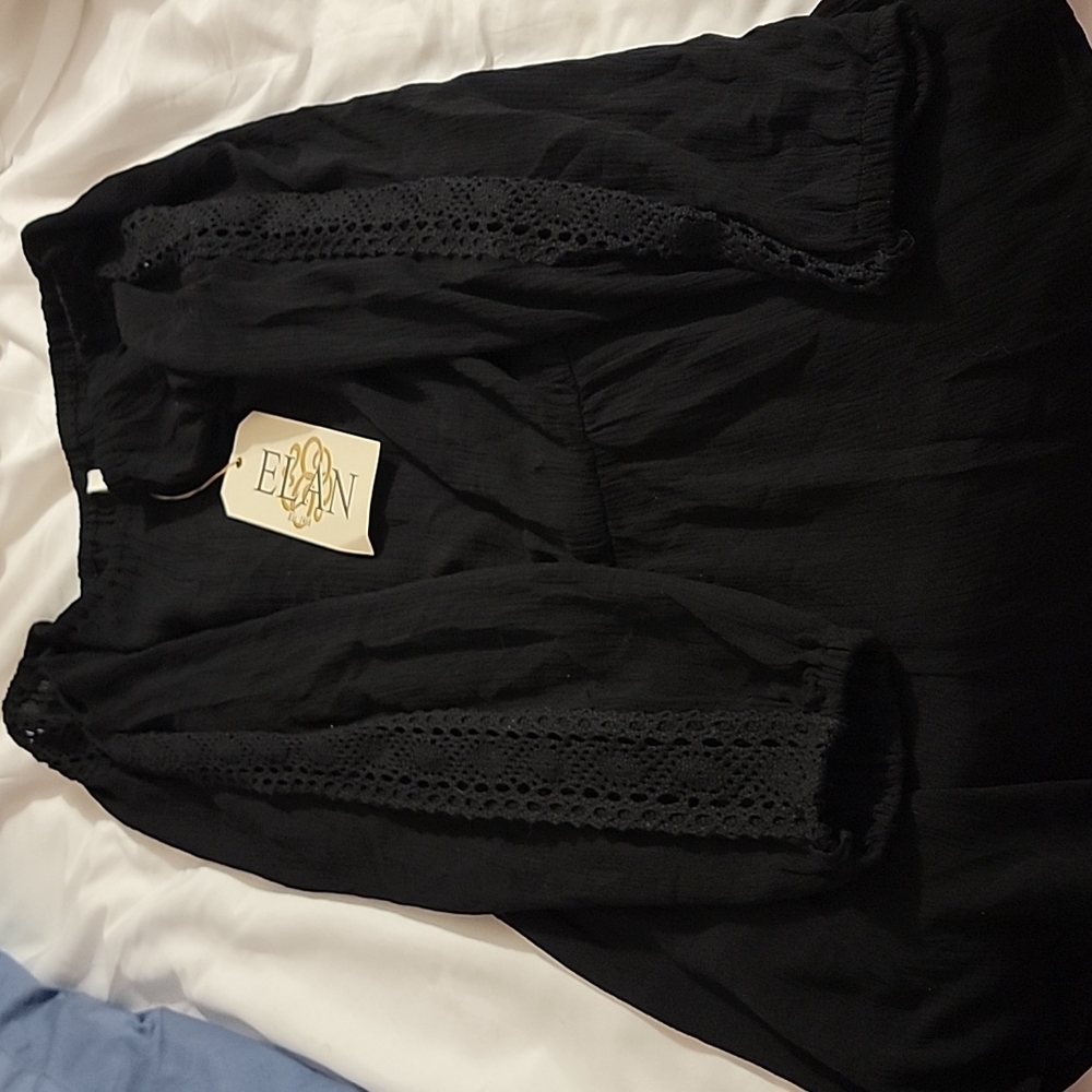 Elan Black Shorts Romper - Picture 4 of 6